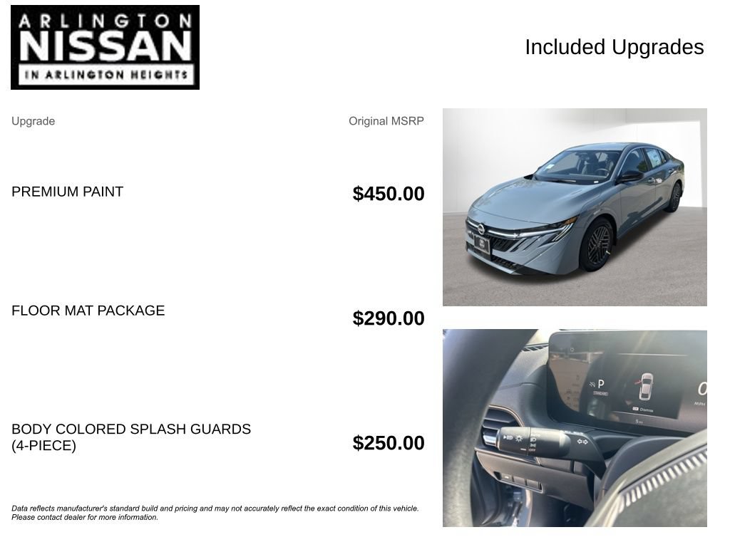 New 2026 Nissan Sentra SV w/ Floor Mat Package FWD image 4