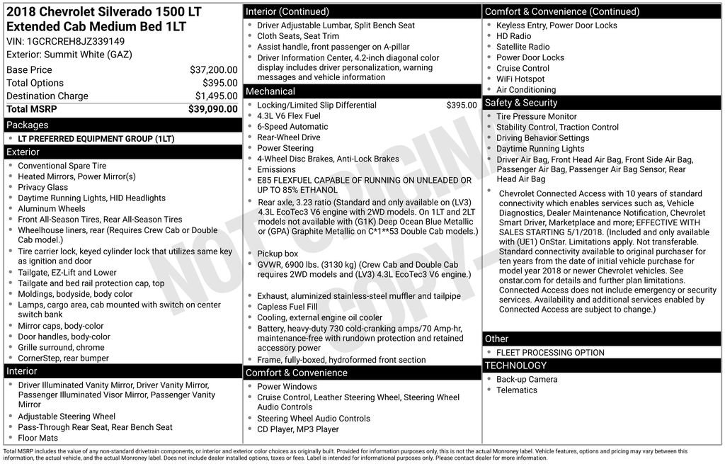 Used 2018 Chevrolet Silverado 1500 LT image 7
