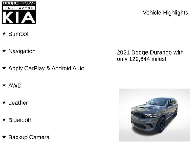 Used 2021 Dodge Durango GT w/ Blacktop Package AWD/4WD image 8