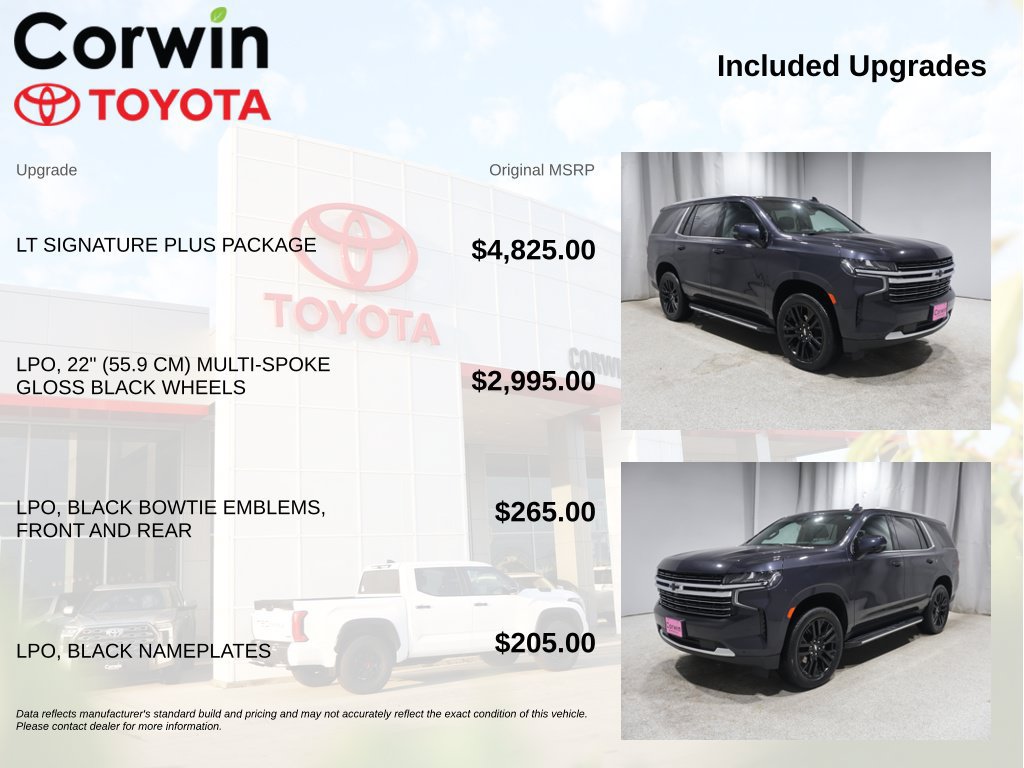 Used 2023 Chevrolet Tahoe LT w/ LT Signature Plus Package AWD/4WD image 4