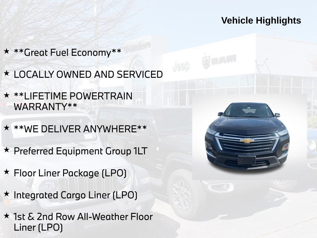 Used 2023 Chevrolet Traverse LT w/ LPO, Floor Liner Package image 5