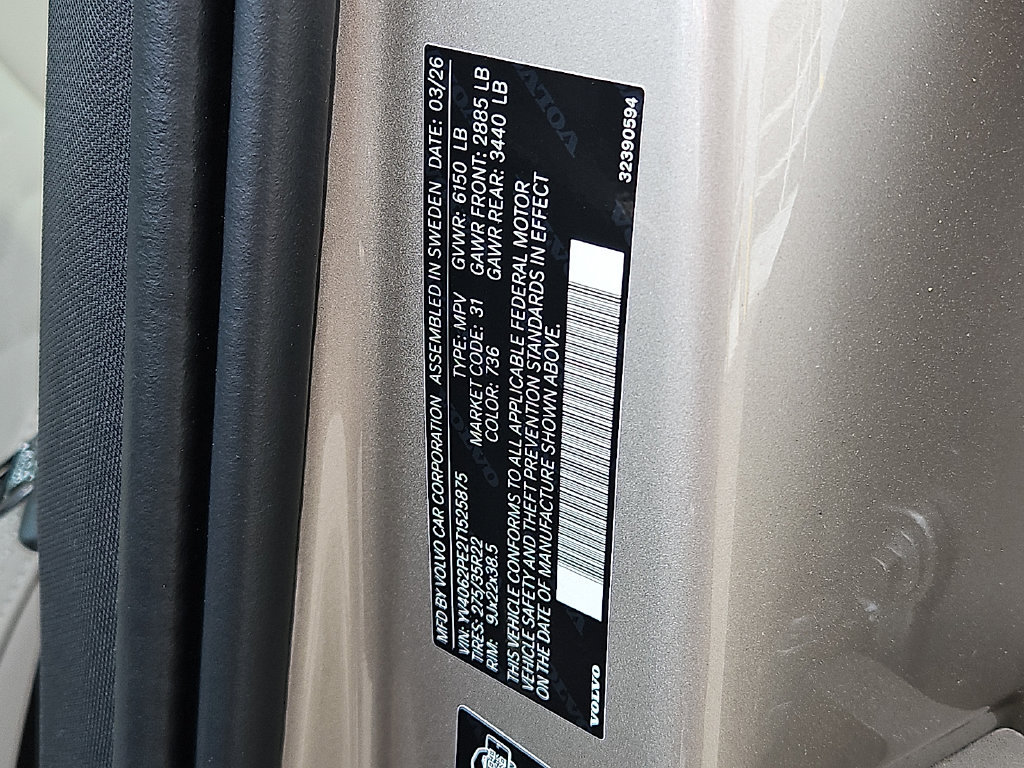 New 2026 Volvo XC90 B6 Plus w/ Protection Package Premier AWD/4WD image 21