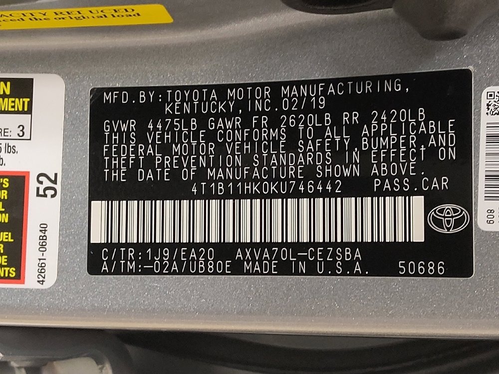 Used 2019 Toyota Camry SE image 33