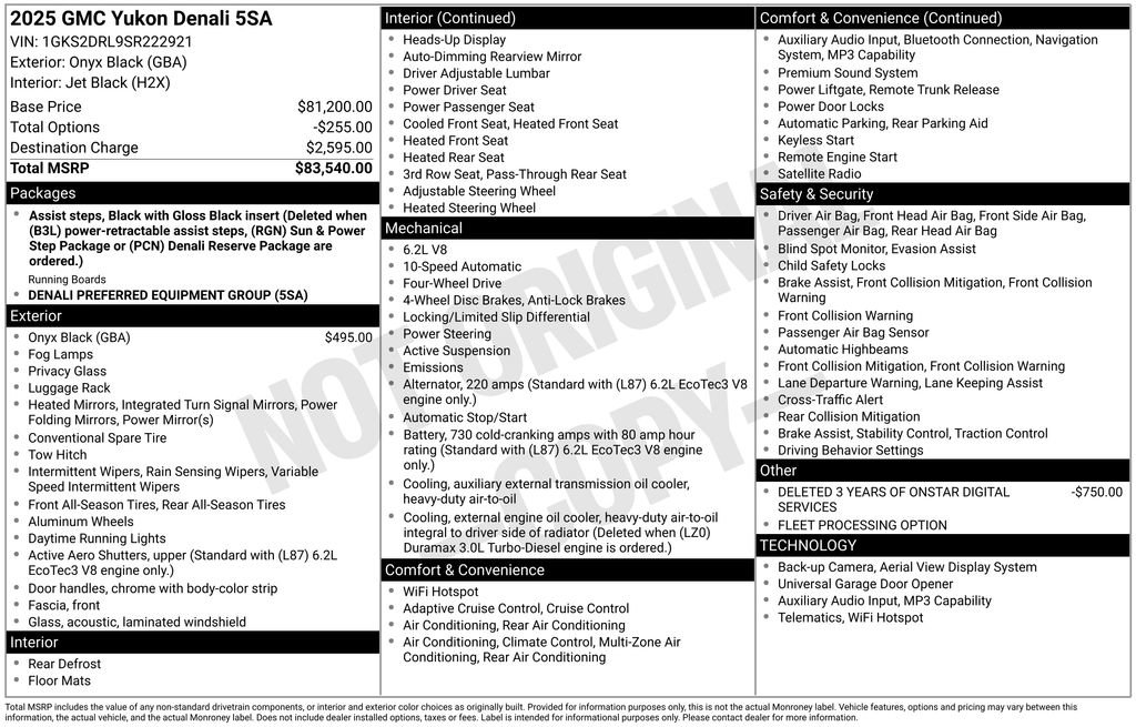 Used 2025 GMC Yukon Denali AWD/4WD image 10