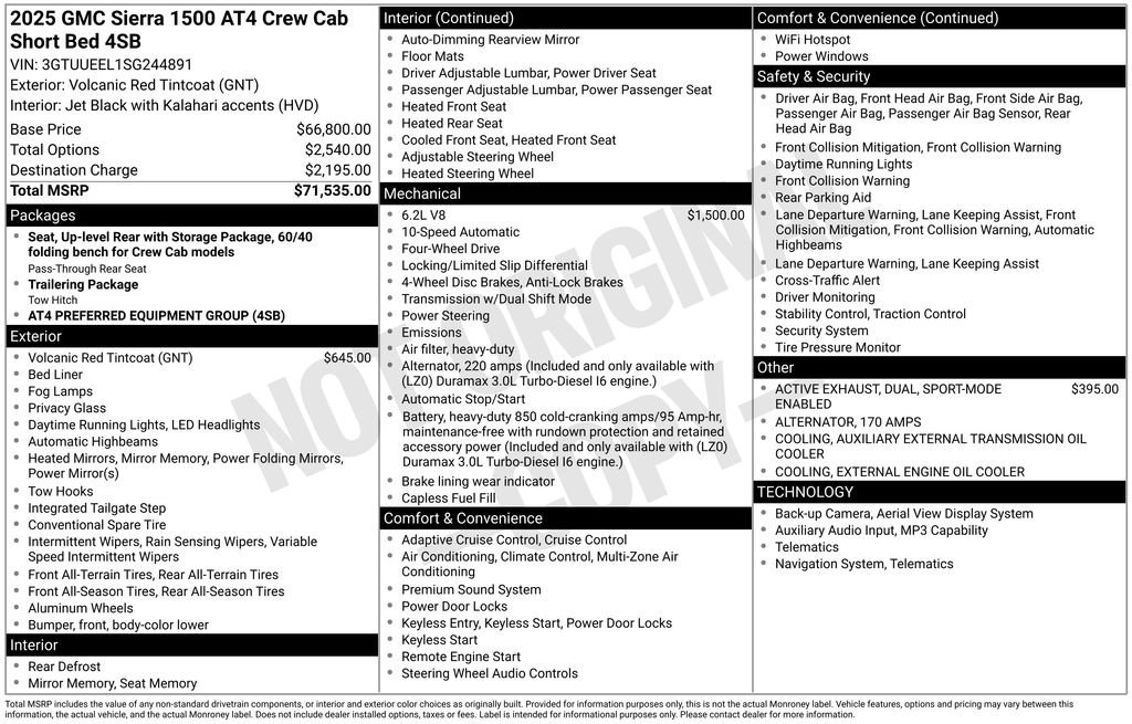 Certified 2025 GMC Sierra 1500 AT4 AWD/4WD image 10