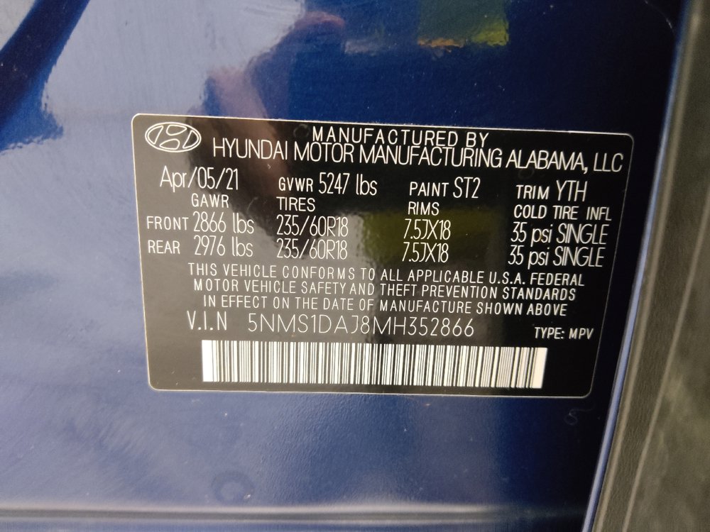 Used 2021 Hyundai Santa Fe SE w/ Cargo Package AWD/4WD image 33