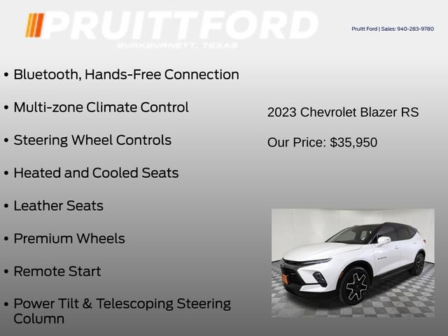 Used 2023 Chevrolet Blazer RS w/ Driver Confidence II Package image 19