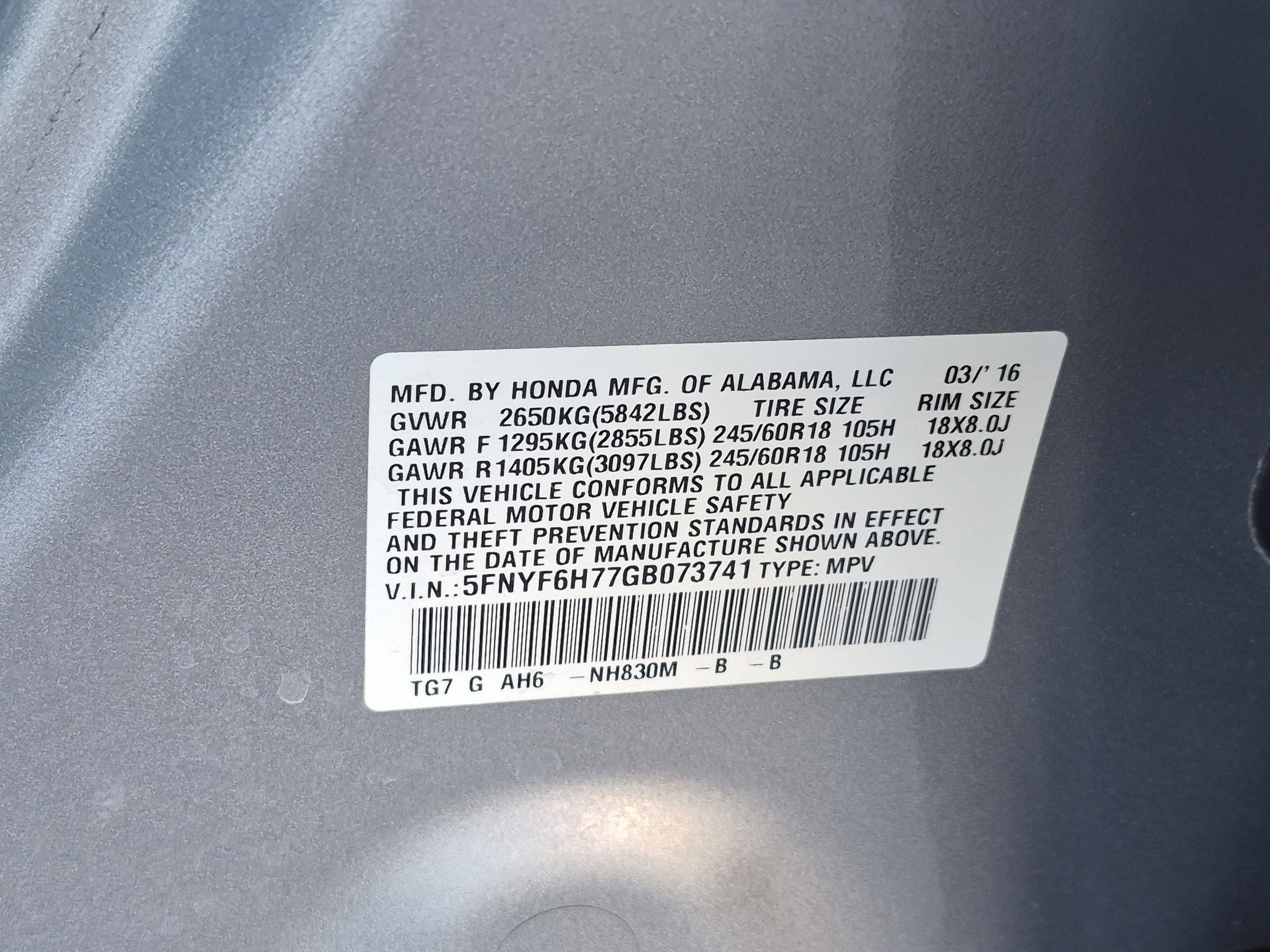 Used 2016 Honda Pilot EX-L image 35