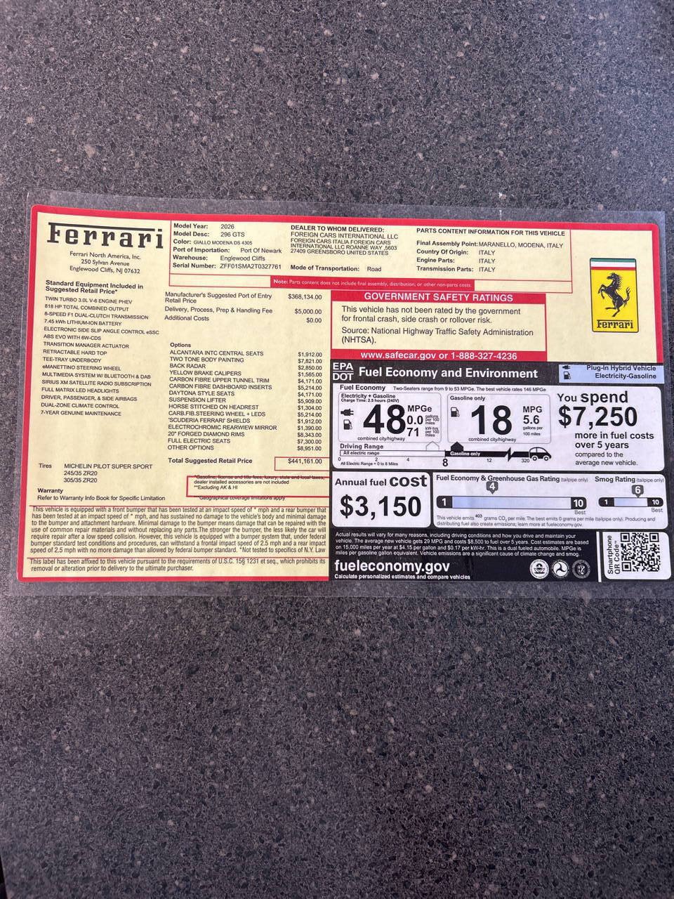 Used 2026 Ferrari 296 GTS RWD image 10