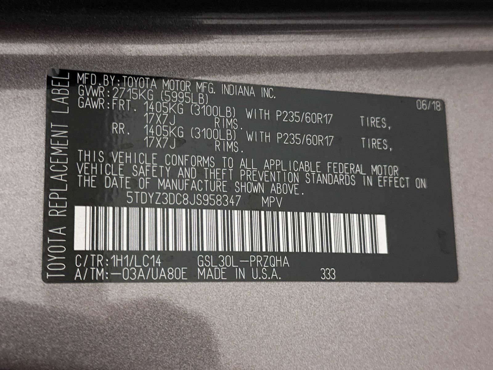 Used 2018 Toyota Sienna XLE w/ XLE Navigation Package FWD image 33