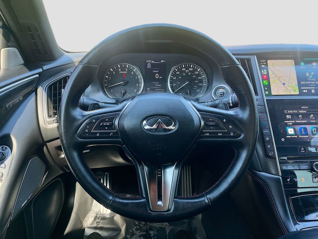 Used 2022 INFINITI Q50 Red Sport 400 w/ Carbon Fiber Package RWD image 11