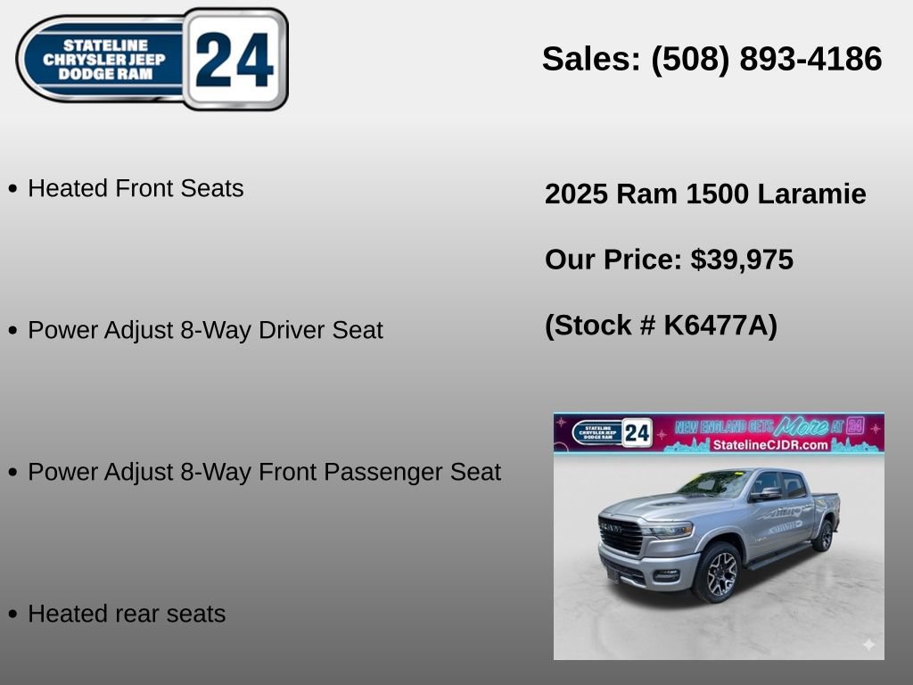 Used 2025 RAM 1500 Laramie w/ Sport Appearance Package AWD/4WD image 11