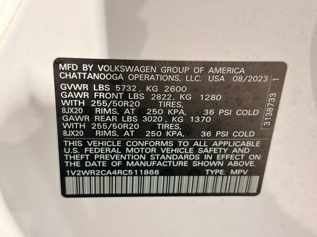 Used 2024 Volkswagen Atlas SE FWD image 36