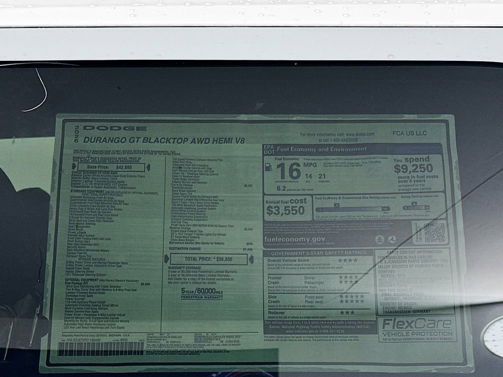 New 2026 Dodge Durango GT w/ Tow 'N Go Package image 21