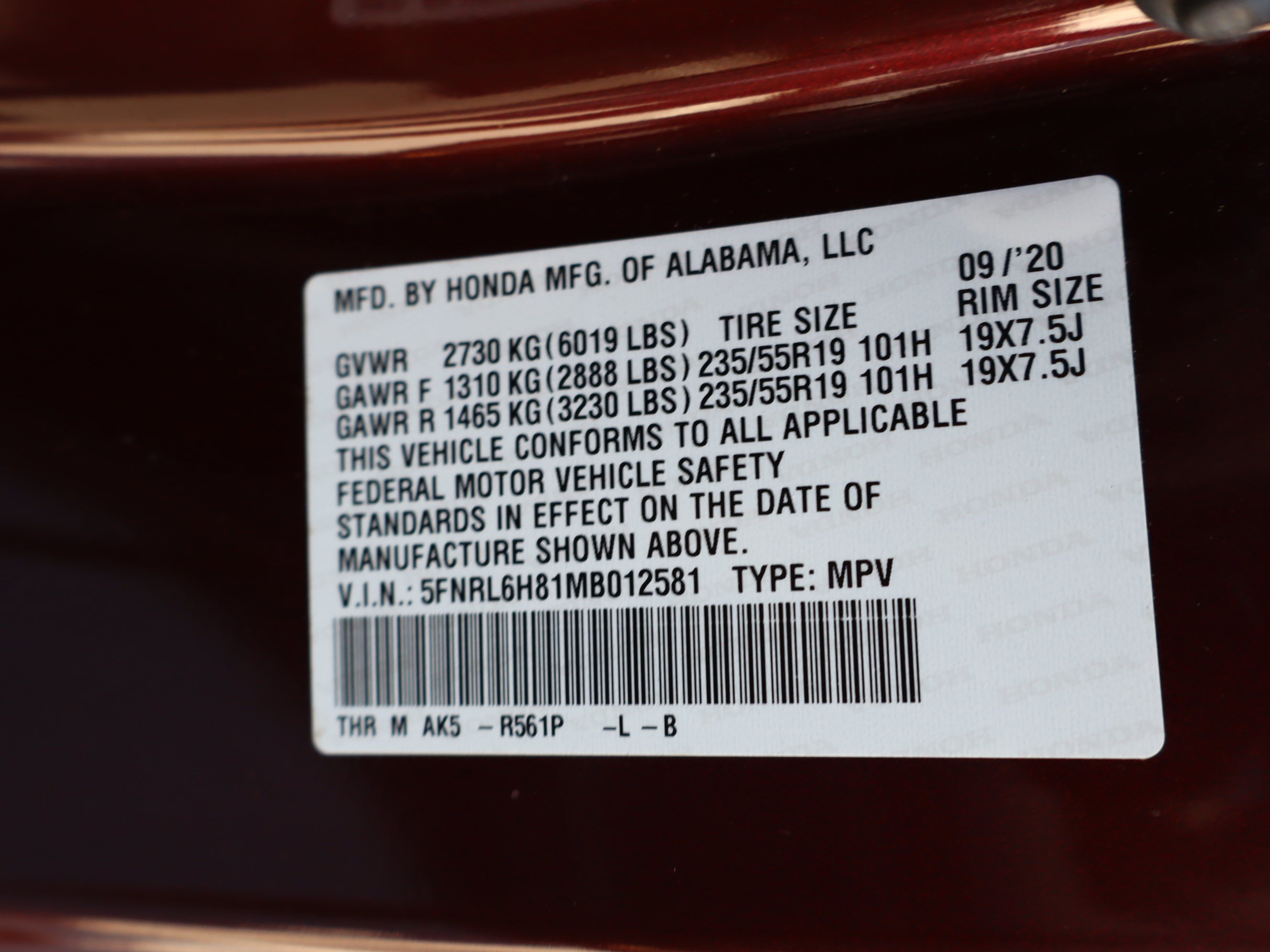 Used 2021 Honda Odyssey Touring image 42