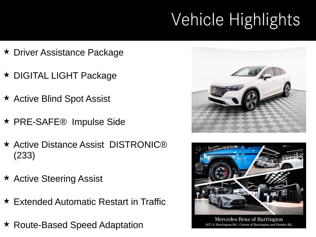 Certified 2024 Mercedes-Benz EQE 350+ 4MATIC SUV w/ Driver Assistance Package image 10