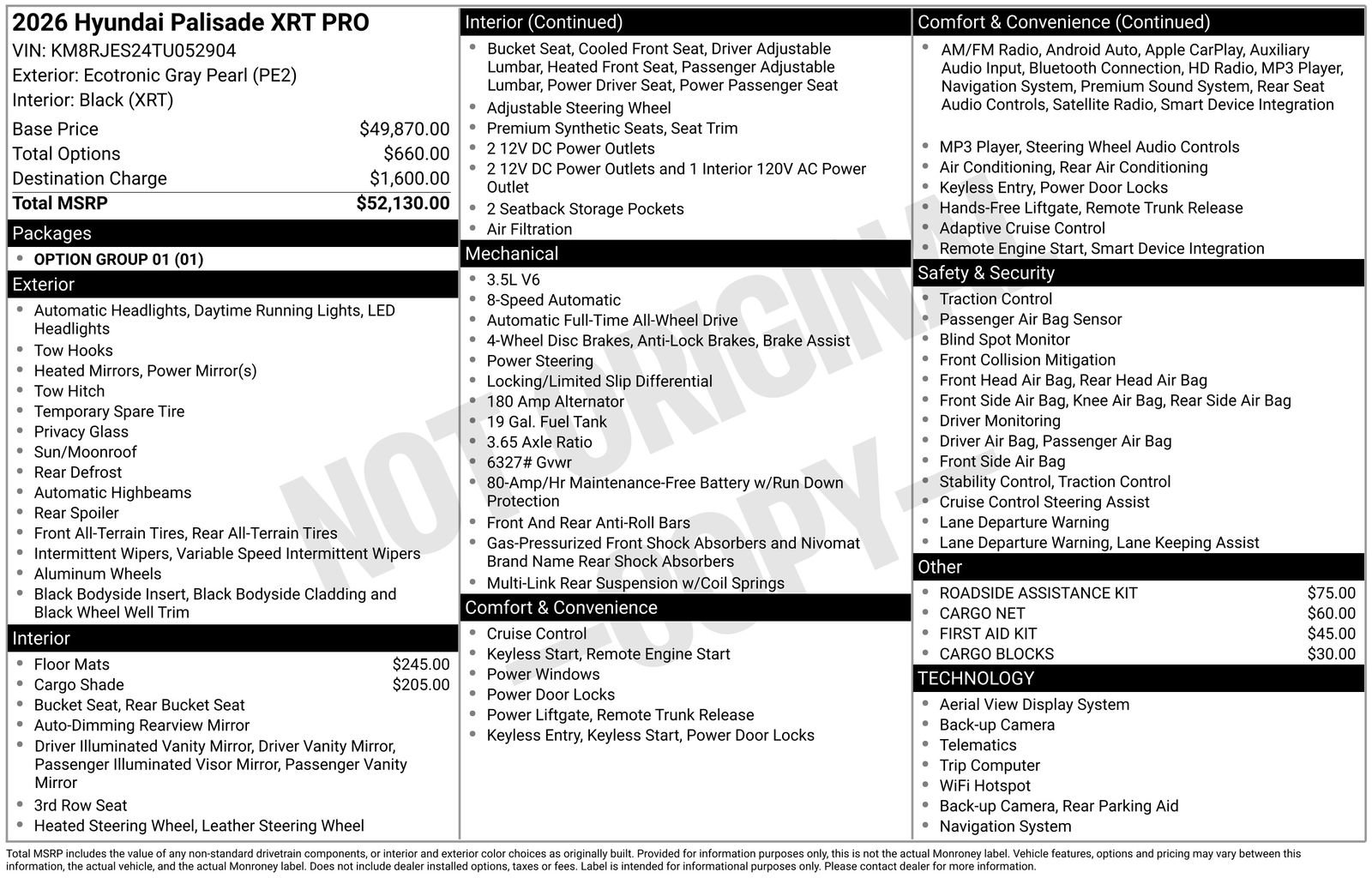 Certified 2026 Hyundai Palisade XRT Pro AWD/4WD image 30