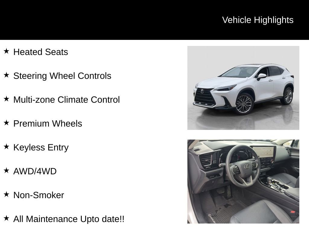 Used 2023 Lexus NX 300h AWD w/ Towing Package (2000 Lbs) image 11