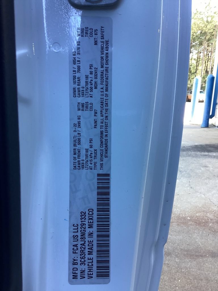 Used 2022 RAM 3500 Tradesman RWD image 61