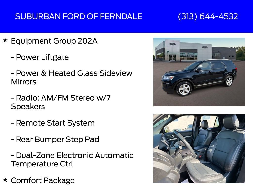 Used 2018 Ford Explorer XLT w/ Equipment Group 202A FWD image 9