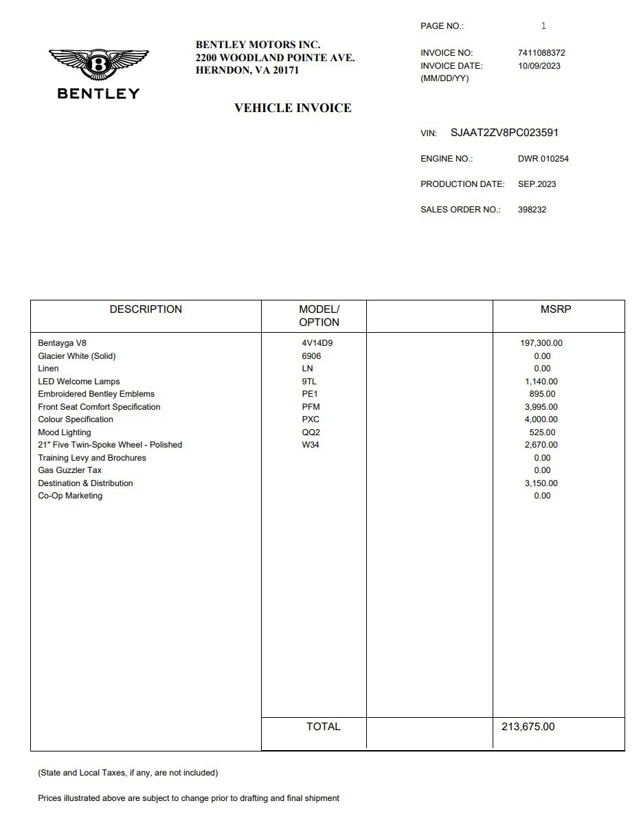 Used 2023 Bentley Bentayga image 34