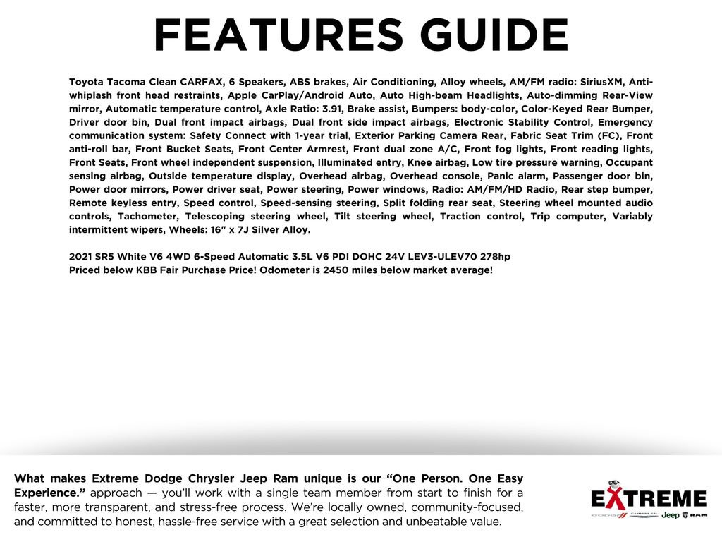 Used 2021 Toyota Tacoma SR5 AWD/4WD image 2