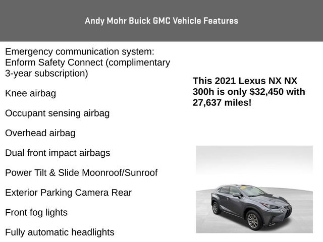 Used 2021 Lexus NX 300h AWD w/ Comfort Package image 12