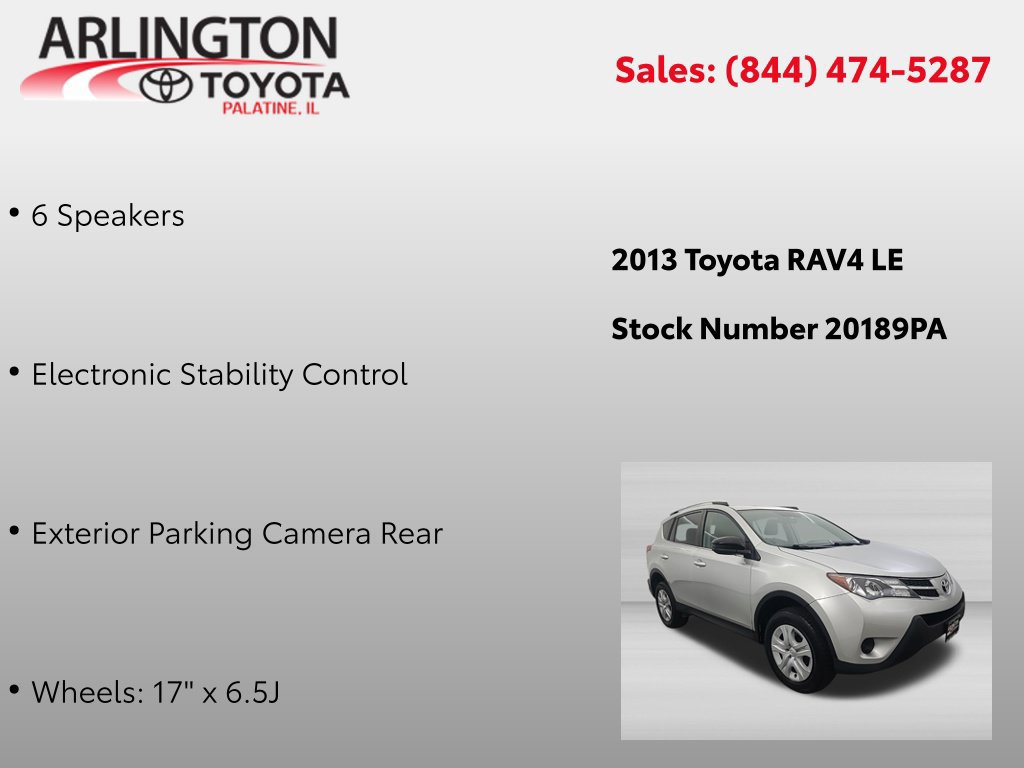 Used 2013 Toyota RAV4 LE w/ Preferred Accessory Pkg AWD/4WD image 2