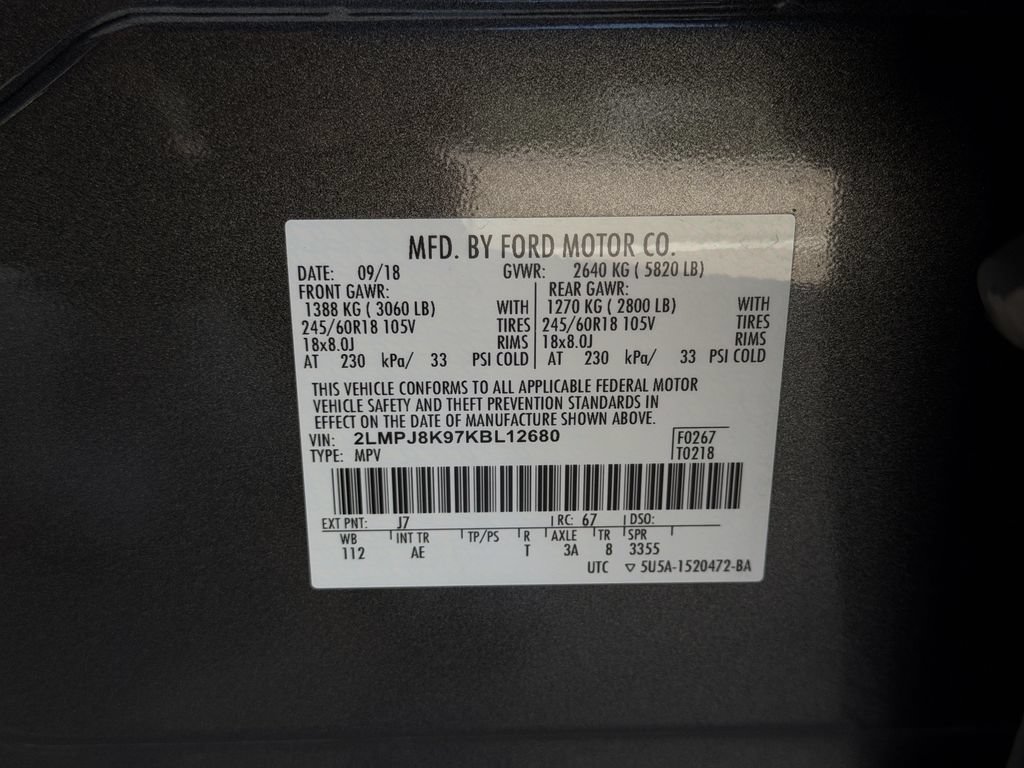 Used 2019 Lincoln Nautilus Select w/ Class II Trailer Tow Package AWD/4WD image 29