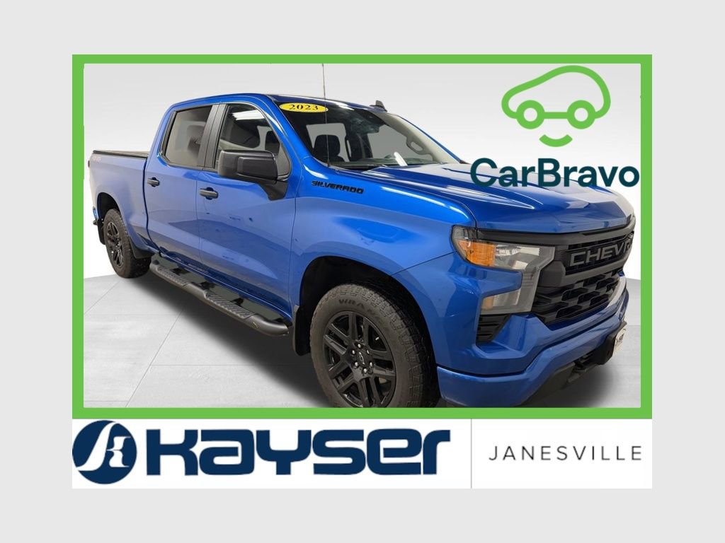 Certified 2023 Chevrolet Silverado 1500 Custom w/ LPO, Dark Essentials Package
