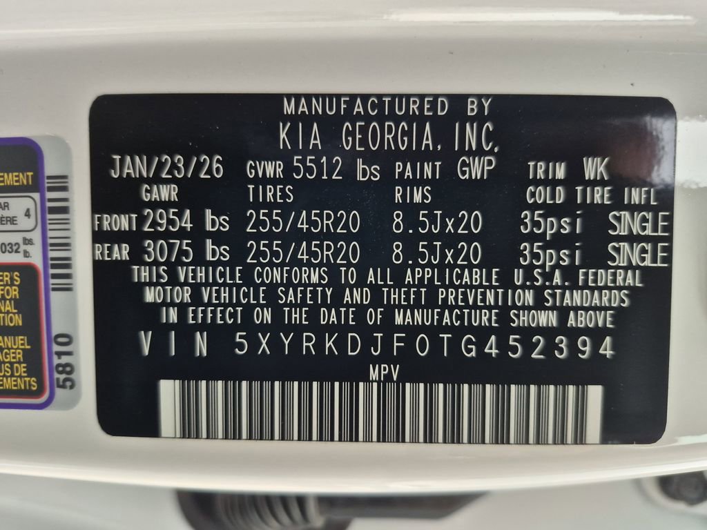 New 2026 Kia Sorento SX Prestige image 30