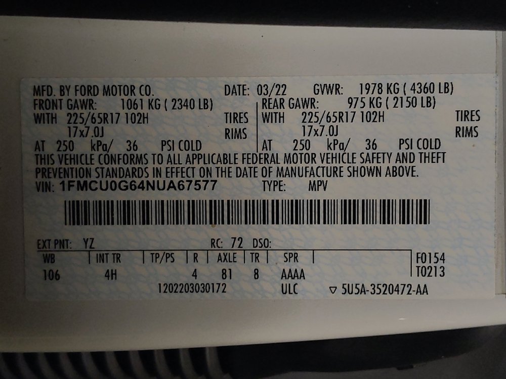 Used 2022 Ford Escape SE FWD image 33