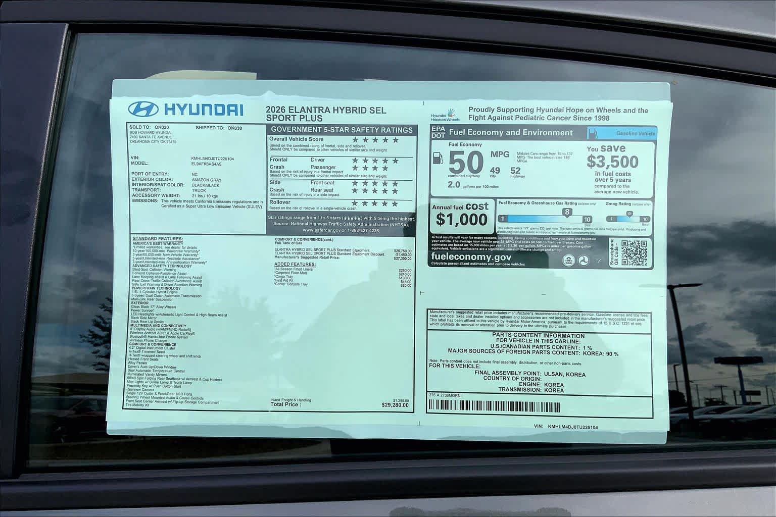 New 2026 Hyundai Elantra Hybrid FWD image 18