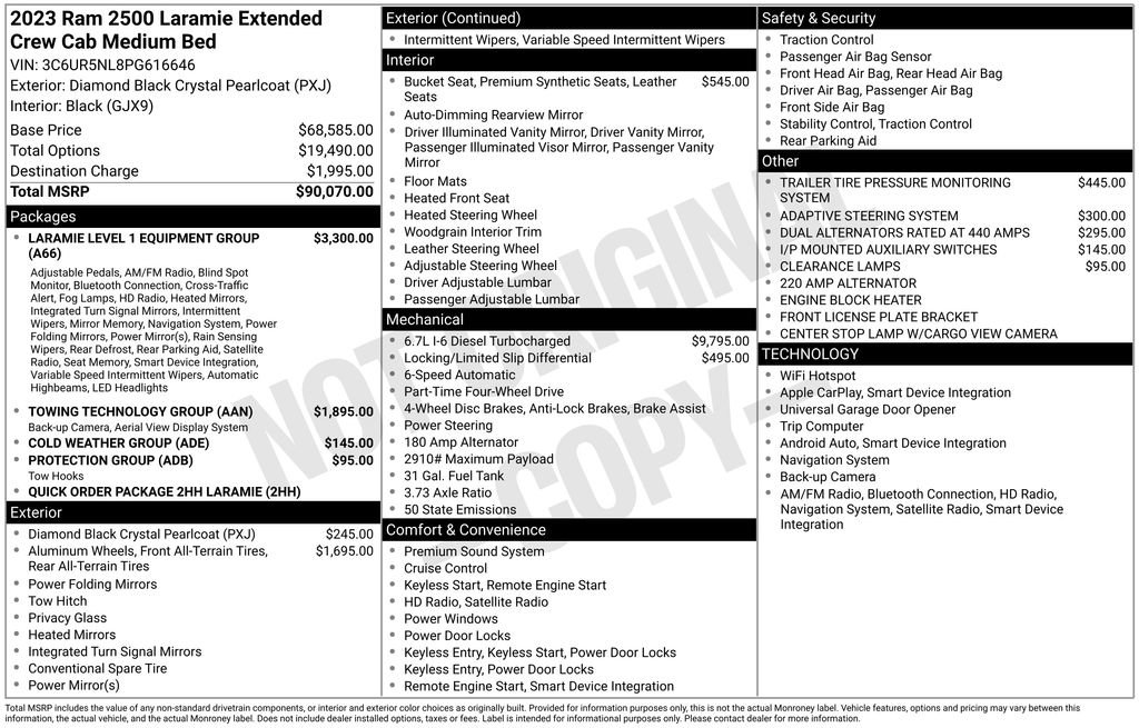 Used 2023 RAM 2500 Laramie image 2