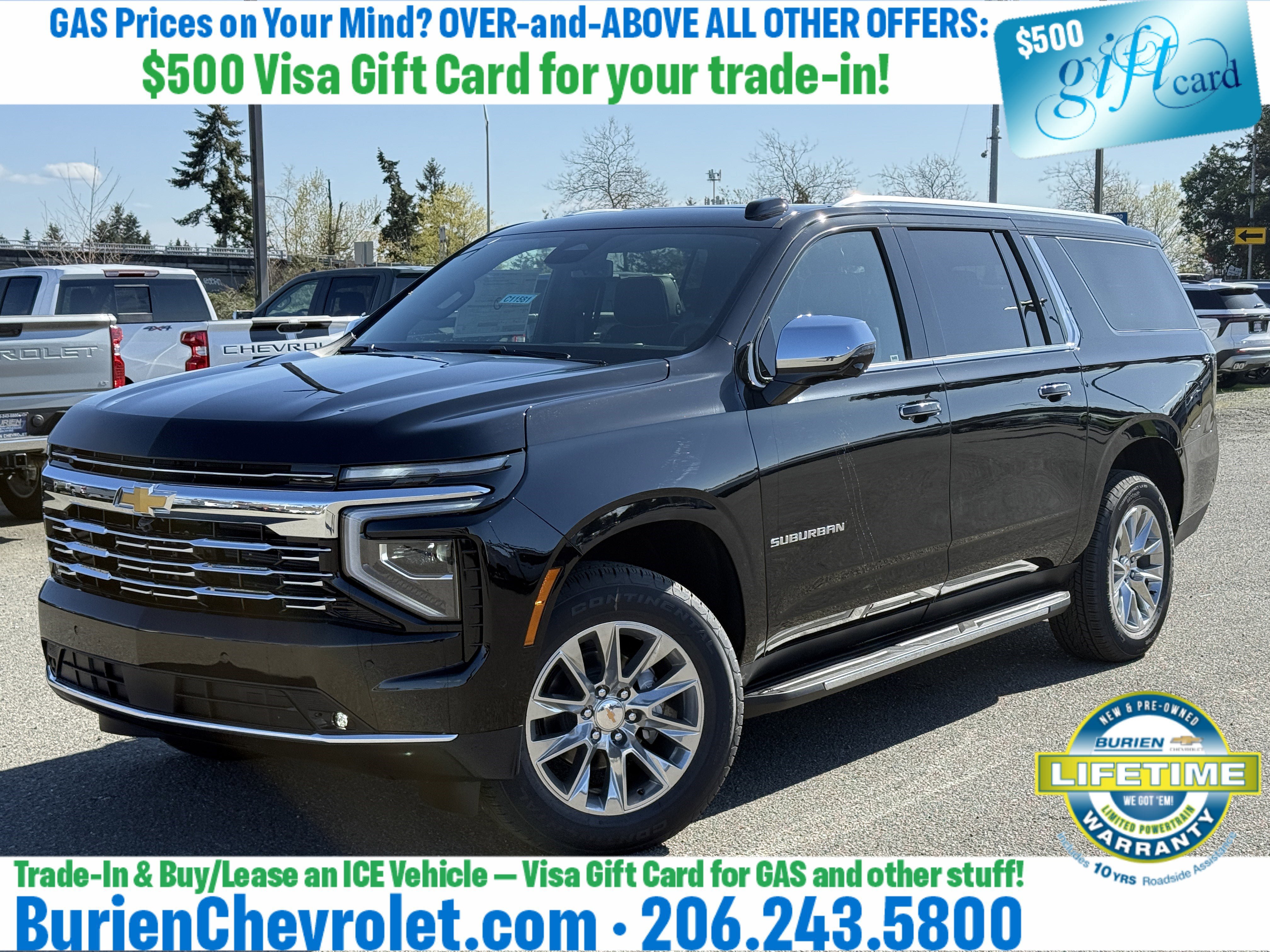New 2026 Chevrolet Suburban Premier w/ Sun And Tow Package