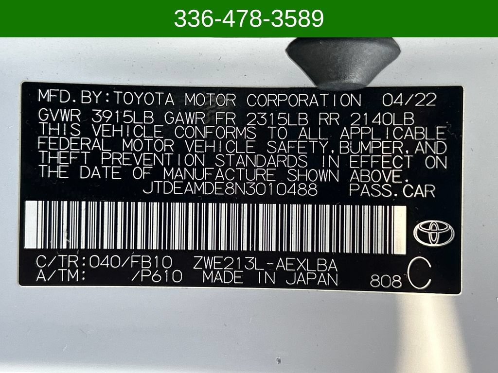 Used 2022 Toyota Corolla LE FWD image 28