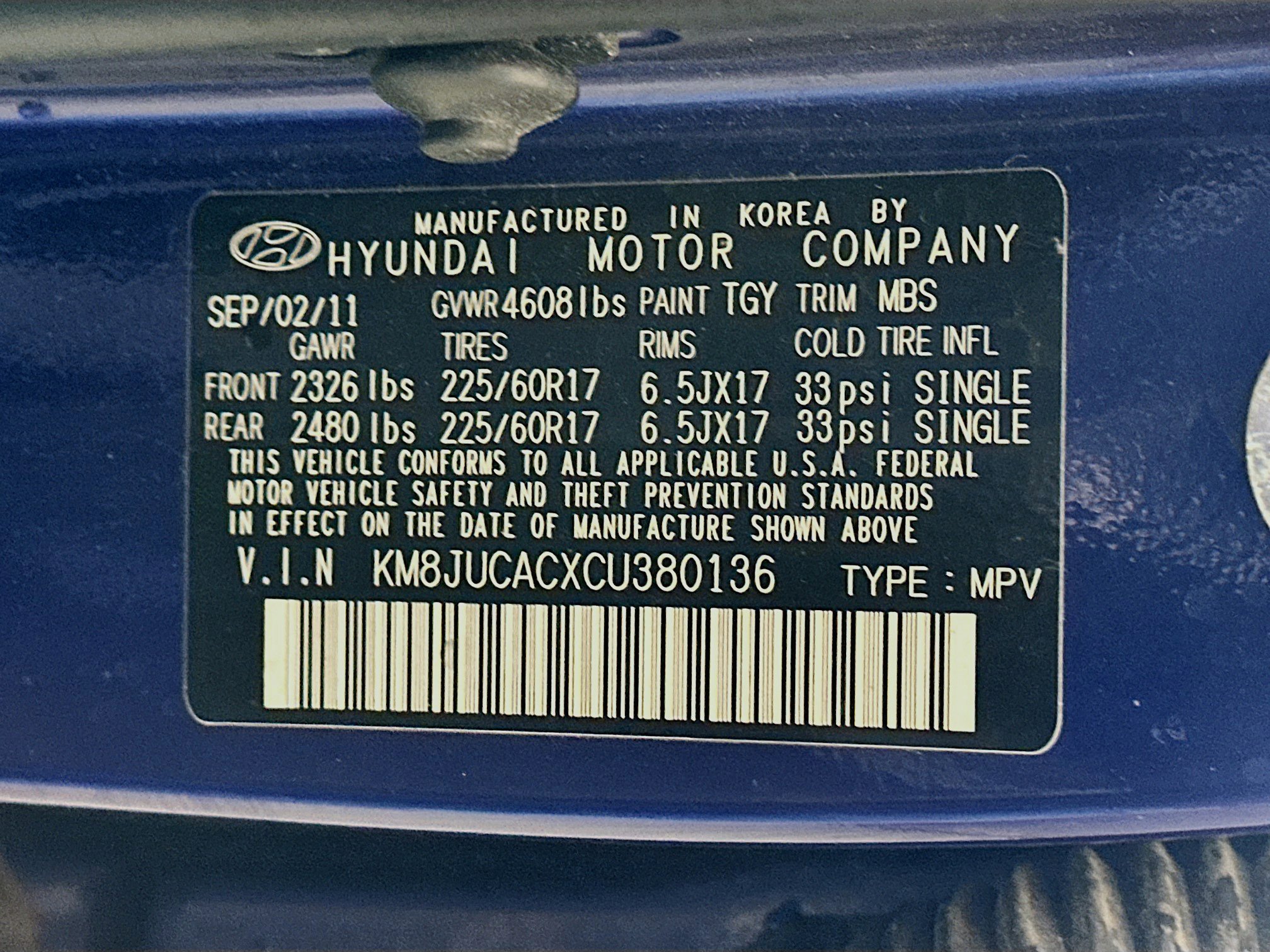 Used 2012 Hyundai Tucson GLS AWD/4WD image 12