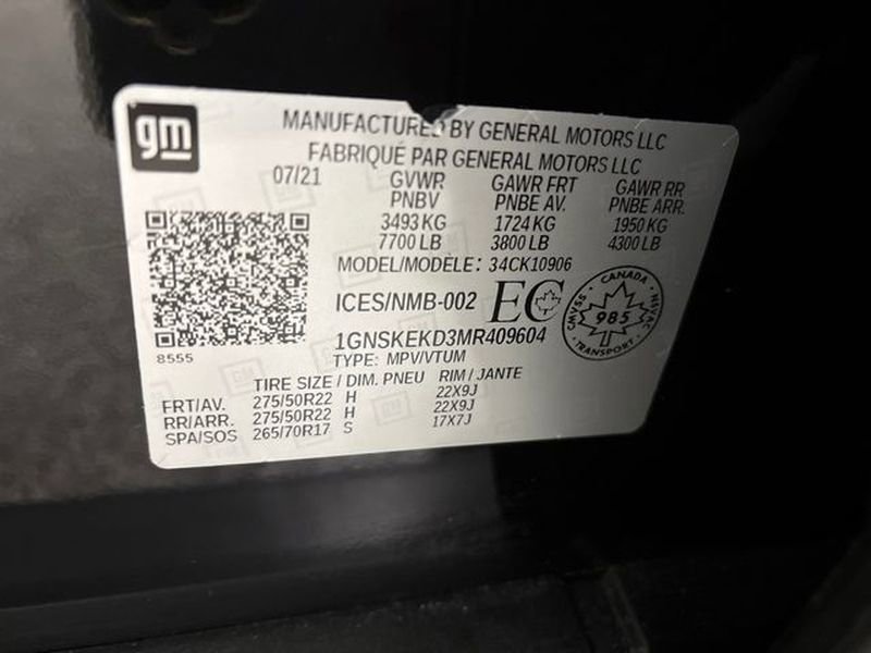 Used 2021 Chevrolet Suburban RST w/ Rear Media and Nav Package AWD/4WD image 15