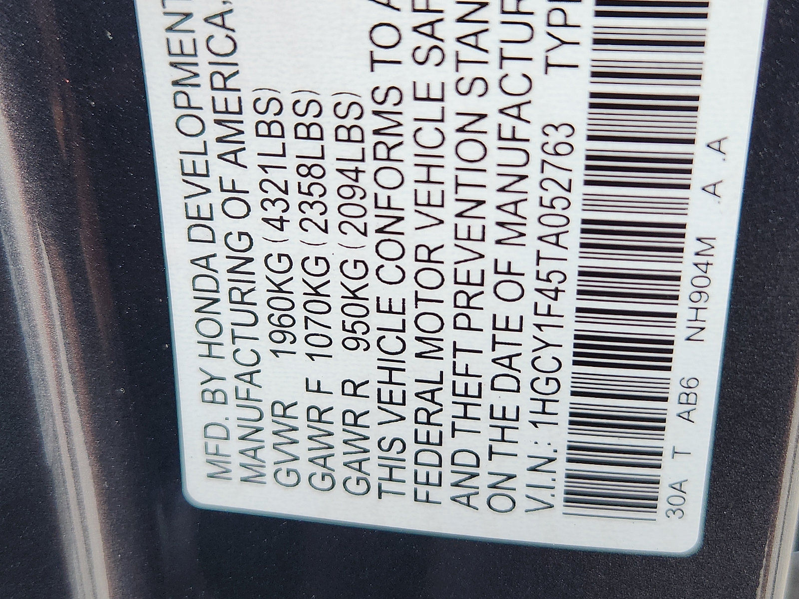 New 2026 Honda Accord SE image 19