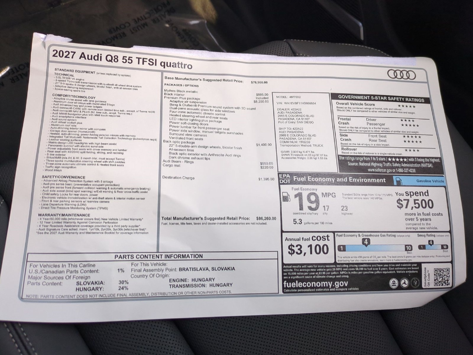 New 2027 Audi Q8 Premium Plus AWD/4WD image 18