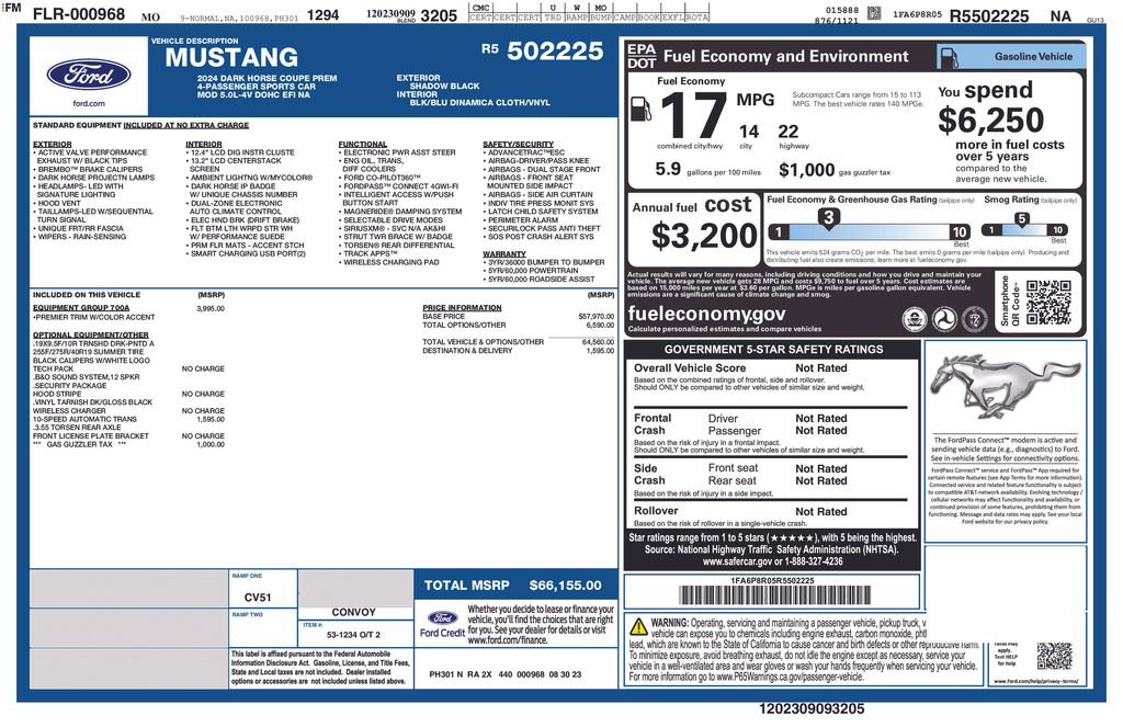 Used 2024 Ford Mustang Dark Horse image 5