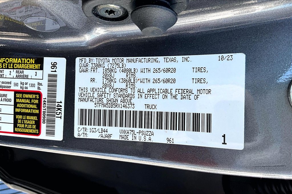 Used 2024 Toyota Tundra 1794 Edition AWD/4WD image 22