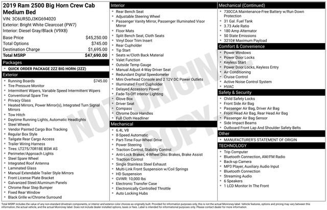 Used 2019 RAM 2500 Big Horn AWD/4WD image 41