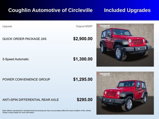 Used 2014 Jeep Wrangler Sport w/ Quick Order Package 24S image 3