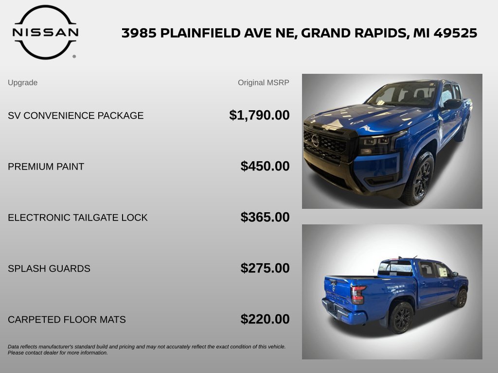 New 2026 Nissan Frontier SV w/ SV Convenience Package AWD/4WD image 6