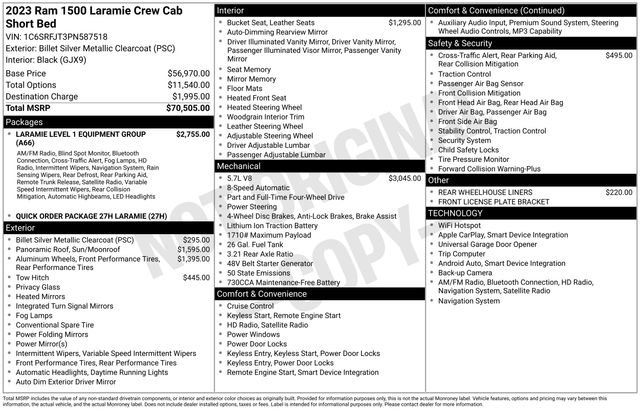 Used 2023 RAM 1500 Laramie AWD/4WD image 7