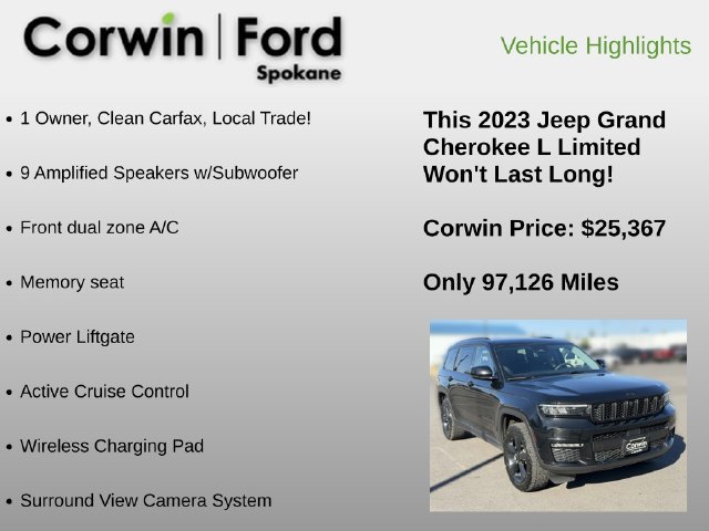 Used 2023 Jeep Grand Cherokee L Limited w/ Luxury Tech Group II AWD/4WD image 6