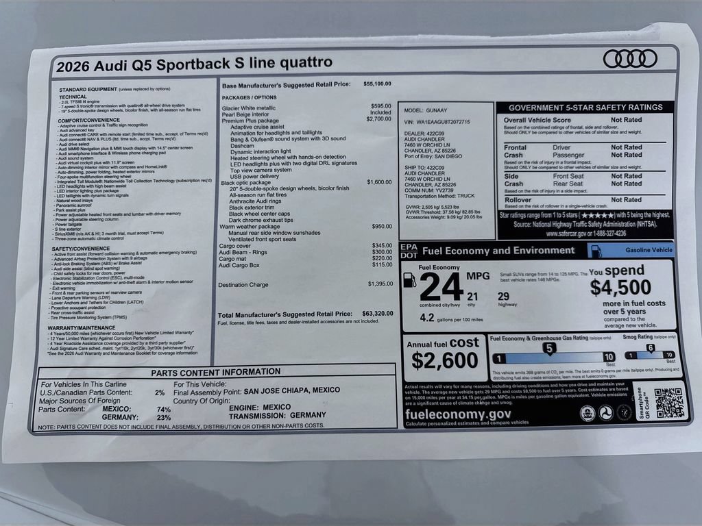 New 2026 Audi Q5 Premium Plus AWD/4WD image 9