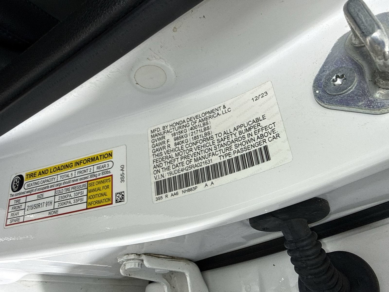 Certified 2024 Acura Integra FWD image 36
