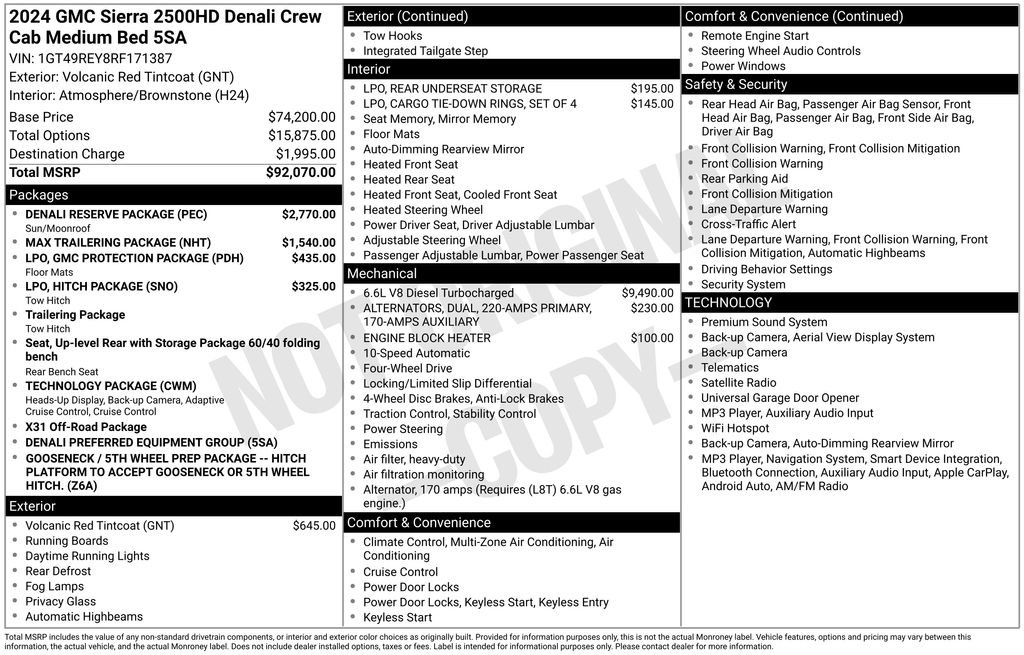 Used 2024 GMC Sierra 2500 Denali w/ Denali Reserve Package AWD/4WD image 36